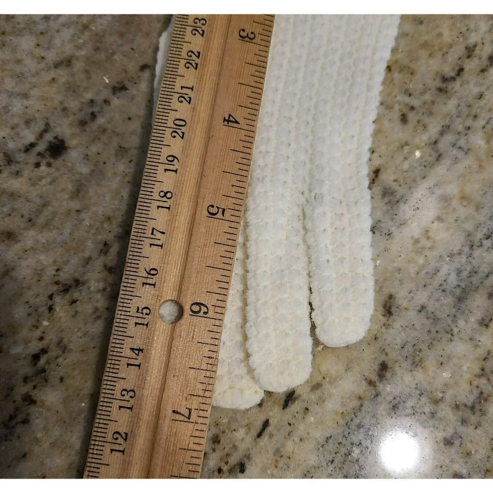 2 Pair Vintage White Stretch Nylon Formal 7